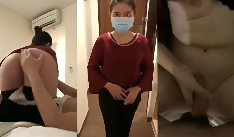 Western guy checks Vietnamese massage girl...